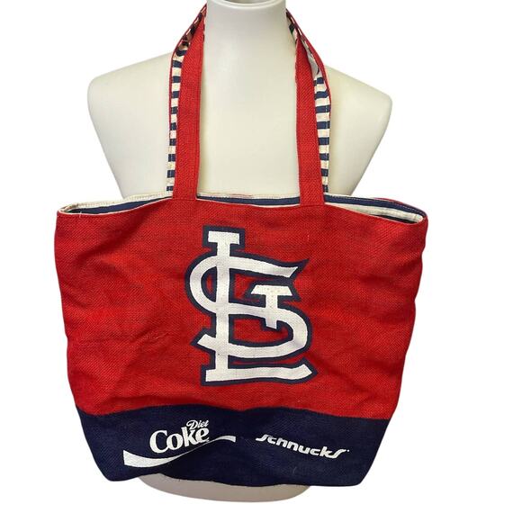 St Louis Cardinals Baseball Womens Infinity Scarf Giveaway Burlap Tote Bag Lot - Picture 6 of 8